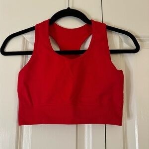 Red Sports Bra